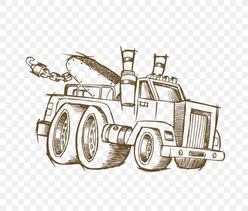 Car Tow Truck Royalty-free Clip Art, PNG, 700x700px, Car, Art, Automotive Design, Black And White, Brand Download Free