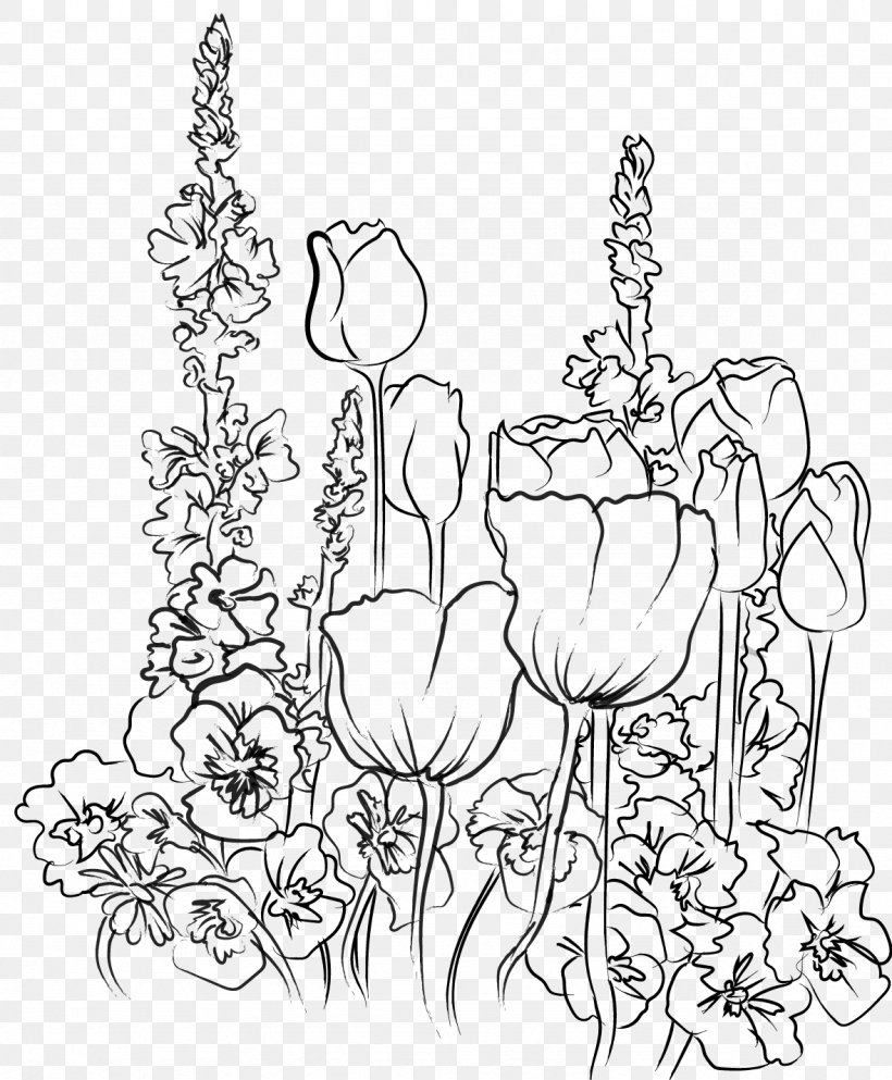 Flower Line Art, PNG, 1179x1428px, Drawing, Blackandwhite, Cartoon, Coloring Book, Floral Design Download Free