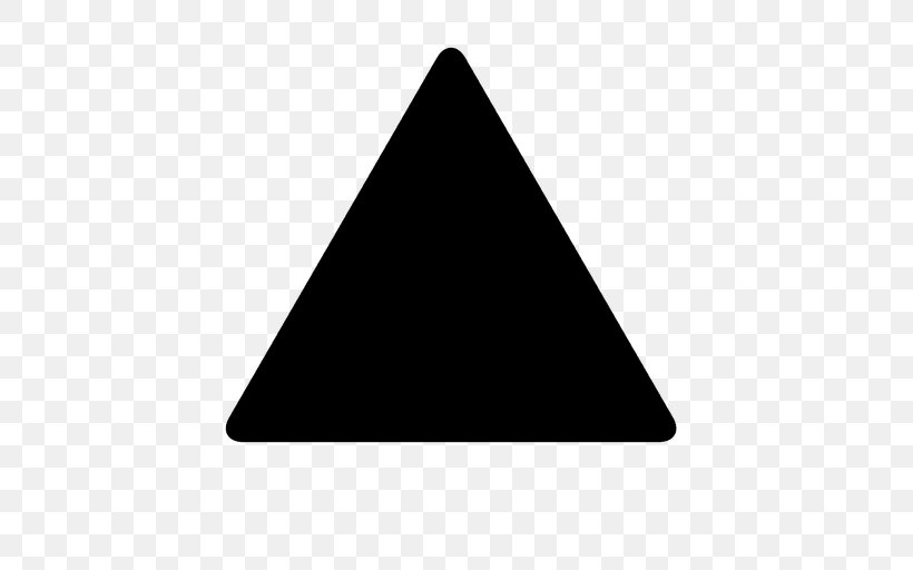 Black Triangle Shape, PNG, 512x512px, Triangle, Black, Black And White, Black Triangle, Drawing Download Free