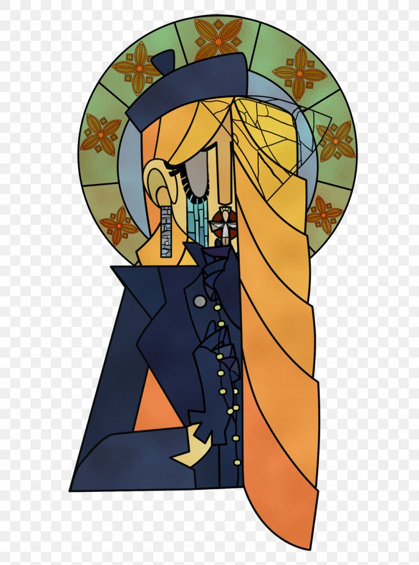 Stained Glass Cartoon Character, PNG, 986x1330px, Stained Glass, Art, Cartoon, Character, Fiction Download Free