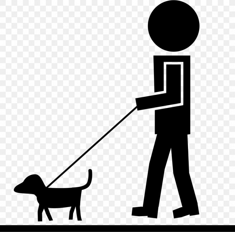 Dog Walking Puppy Cat Pet, PNG, 980x968px, Dog, Art, Blackandwhite, Cartoon, Cat Download Free