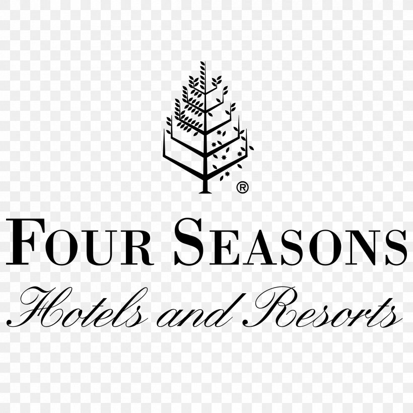 Four Seasons Hotels And Resorts Marriott International Luxury Hotel, PNG, 2400x2400px, Four Seasons Hotels And Resorts, Black And White, Brand, Business, Calligraphy Download Free