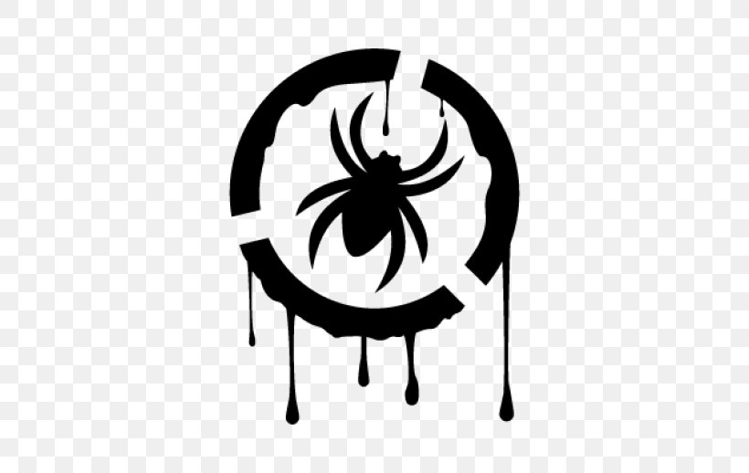 Spider Logo Decal Clip Art, PNG, 518x518px, Spider, Black, Black And White, Brand, Canam Motorcycles Download Free