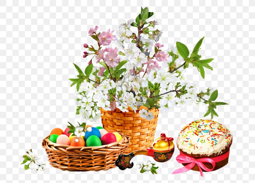 Easter Bunny Holiday Clip Art, PNG, 800x589px, Easter, Basket, Easter Bunny, Flower, Flowerpot Download Free