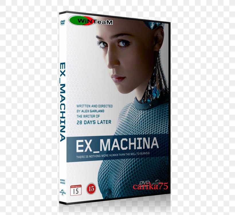 Ex Machina Blu-ray Disc Amazon.com DVD Film, PNG, 550x750px, 28 Days Later, Ex Machina, Advertising, Alex Garland, Amazon Video Download Free