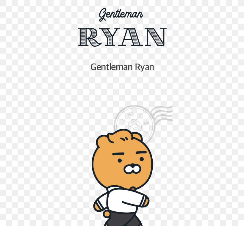 Kakao Friends Line Friends Gentleman, PNG, 340x760px, Kakao Friends, Animal, Area, Bear, Cartoon Download Free