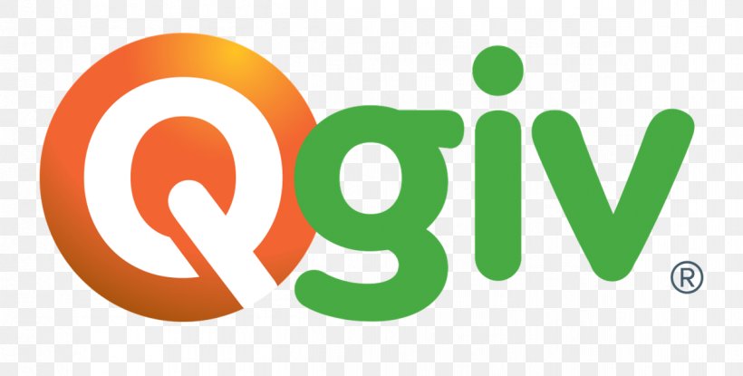 Logo Qgiv, Inc. Donation Non-profit Organisation Fundraising, PNG, 1201x609px, Logo, Brand, Church Software, Computer Software, Donation Download Free