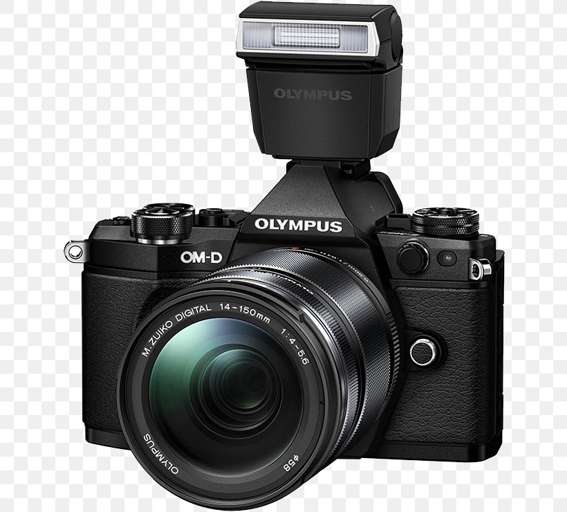 Olympus OM-D E-M5 Mark II Olympus OM-D E-M10 Mark II Flash, PNG, 640x740px, Olympus Omd Em5 Mark Ii, Camera, Camera Accessory, Camera Lens, Cameras Optics Download Free
