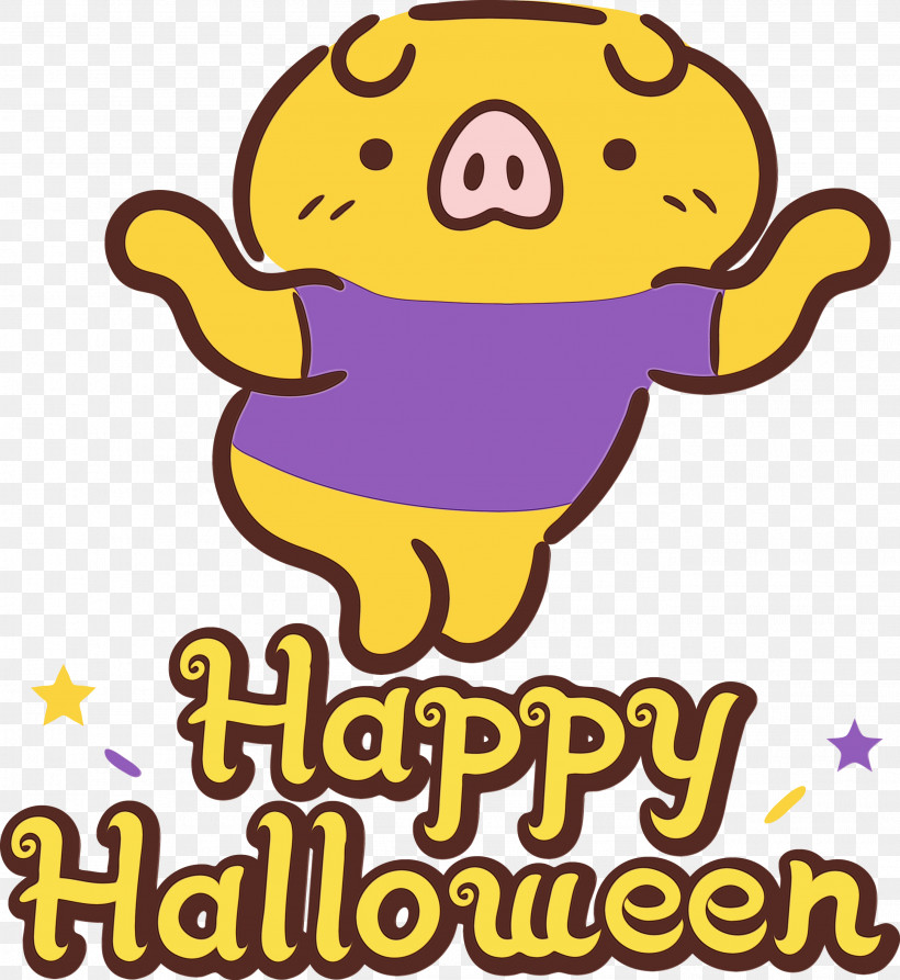 Smiley Smile Yellow Happiness Icon, PNG, 2753x3000px, Happy Halloween, Biology, Happiness, Line, Mathematics Download Free