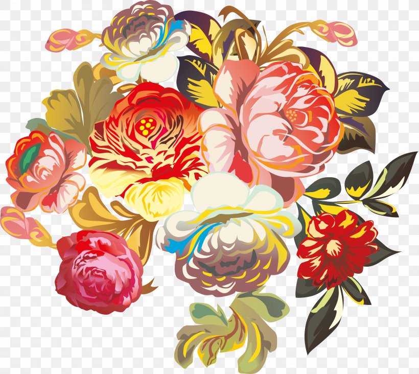 Flower Bouquet Floral Design Clip Art, PNG, 3861x3449px, Flower Bouquet, Birthday, Cut Flowers, Drawing, Floral Design Download Free