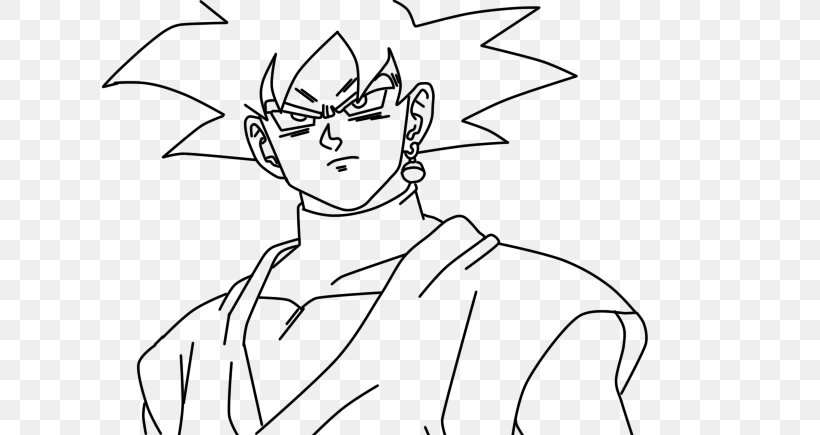 Goku Black Vegeta Drawing Line Art, PNG, 728x435px, Watercolor, Cartoon, Flower, Frame, Heart Download Free