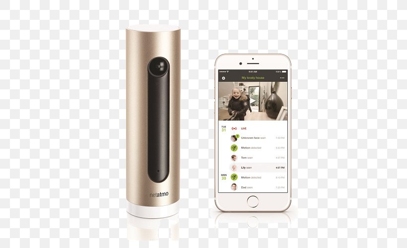 Netatmo Welcome Home Automation Kits Wireless Security Camera, PNG, 500x500px, Netatmo Welcome, Camera, Closedcircuit Television, Communication Device, Electronic Device Download Free