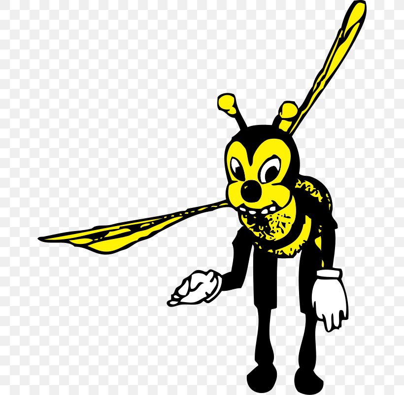 Bee Bowing Cartoon Clip Art, PNG, 668x800px, Bee, Animation, Art, Artwork, Black And White Download Free
