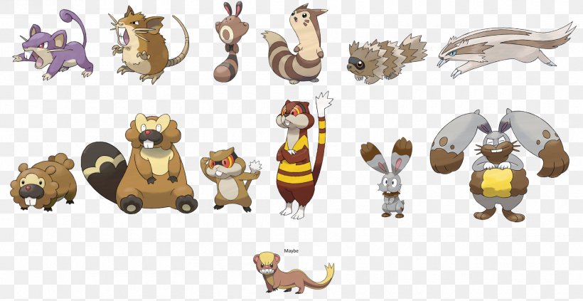 Zigzagoon Rattata Bidoof Sentret Furret, PNG, 1800x929px, Zigzagoon, Animal Figure, Bidoof, Body Jewelry, Bunnelby Download Free