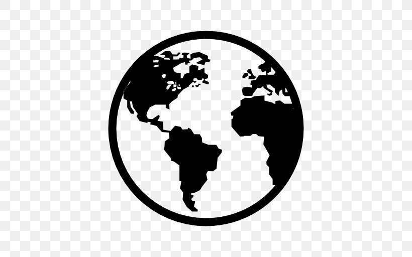 Globe Earth, PNG, 512x512px, Globe, Black And White, Earth, Earth Symbol, Human Behavior Download Free