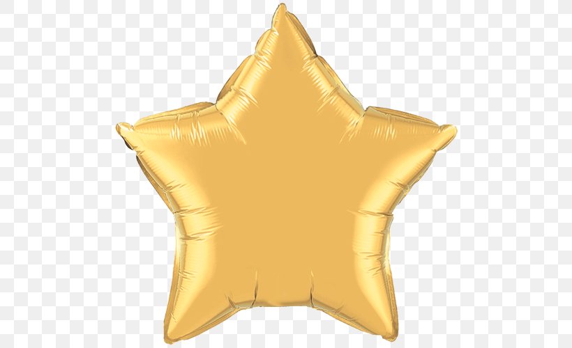 Mylar Balloon Gold Star Color, PNG, 500x500px, Balloon, Balloon Modelling, Birthday, Blue, Bopet Download Free