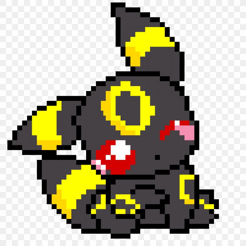 Pokémon Yellow Minecraft Pixel Art Umbreon Png 1200x1200px