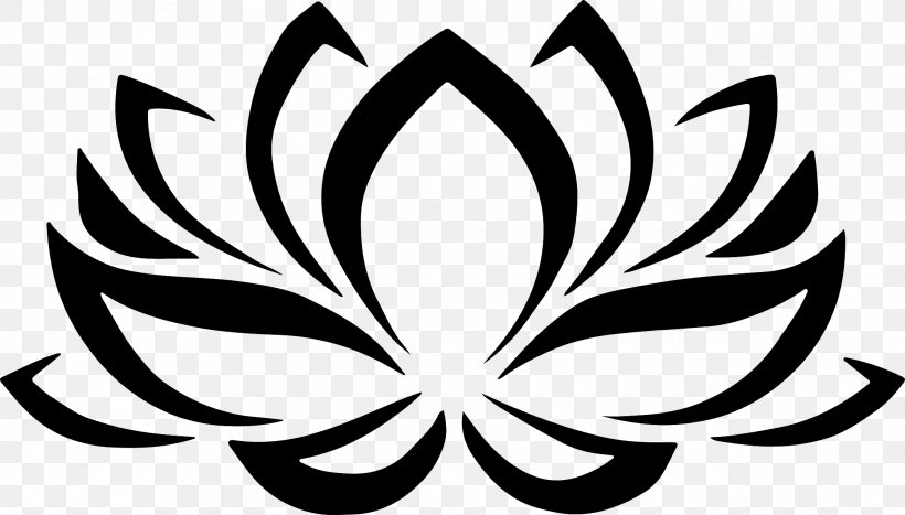 Sacred Lotus Vector Graphics Clip Art Image Symbol, PNG, 2178x1242px, Sacred Lotus, Blackandwhite, Egyptian Lotus, Flower, Leaf Download Free