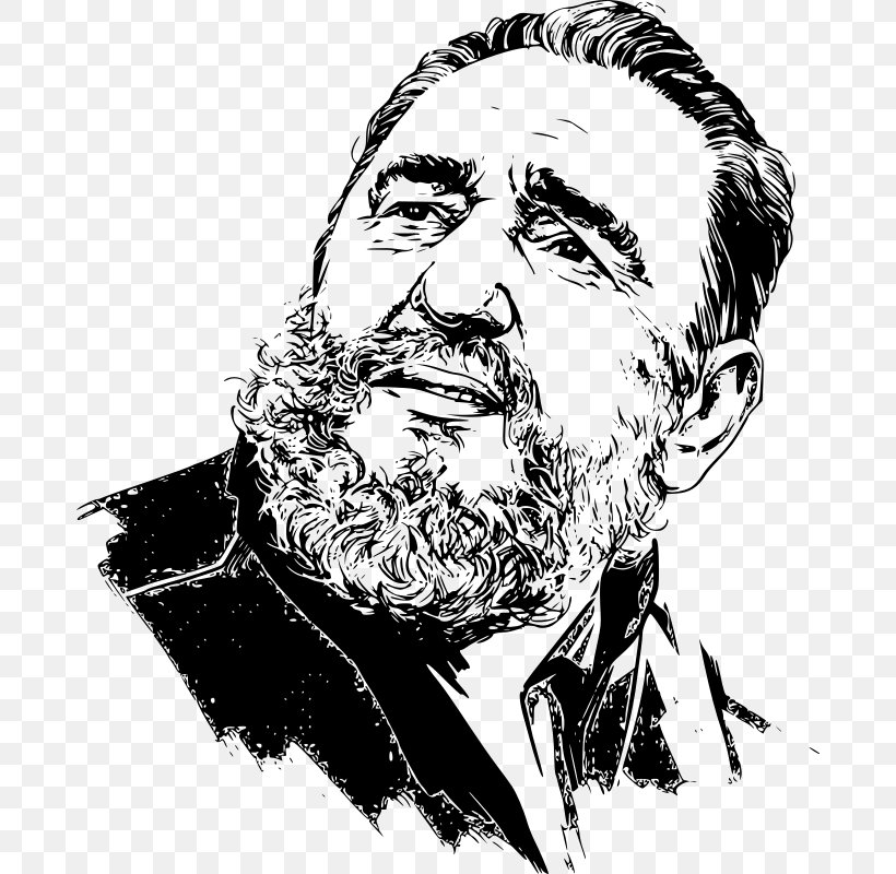 Fidel Castro Cuban Revolution T-shirt, PNG, 680x800px, Fidel Castro, Art, Beard, Black And White, Che Guevara Download Free