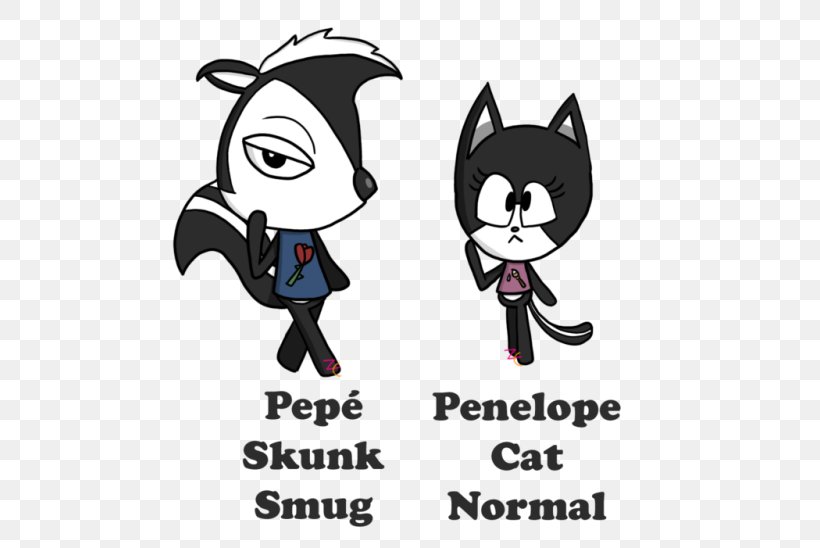 Penelope Pussycat Whiskers Pepé Le Pew Looney Tunes, PNG, 500x548px, Penelope Pussycat, Art, Artwork, Black, Black And White Download Free