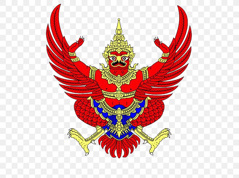 Emblem Of Thailand Garuda National Emblem Vishnu, PNG, 524x612px, Thailand, Art, Bird, Coat Of Arms, Crest Download Free