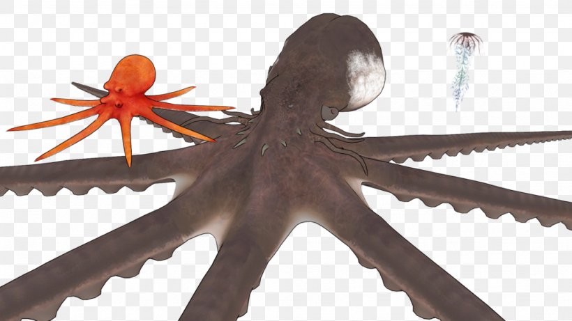 Octopus Marine Invertebrates DeviantArt Aquatic Animal, PNG, 1024x576px, Watercolor, Cartoon, Flower, Frame, Heart Download Free