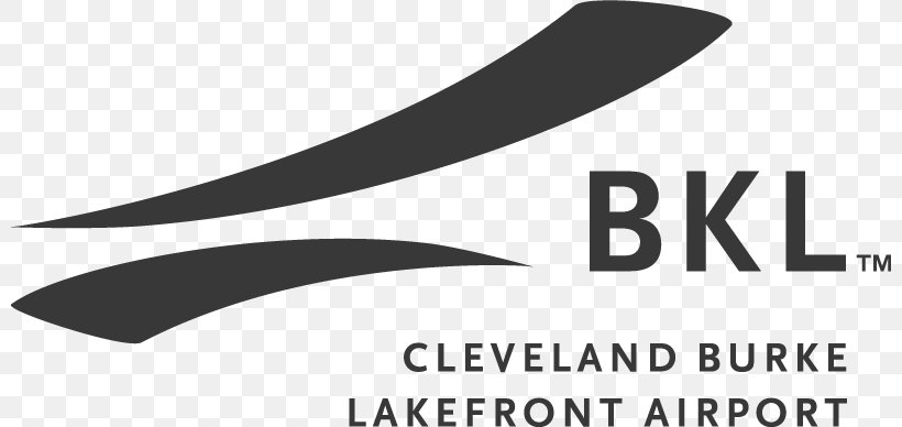 Burke Lakefront Airport BKL Logo Product Design Brand Font, PNG, 801x388px, Logo, Airport, Black, Black And White, Black M Download Free