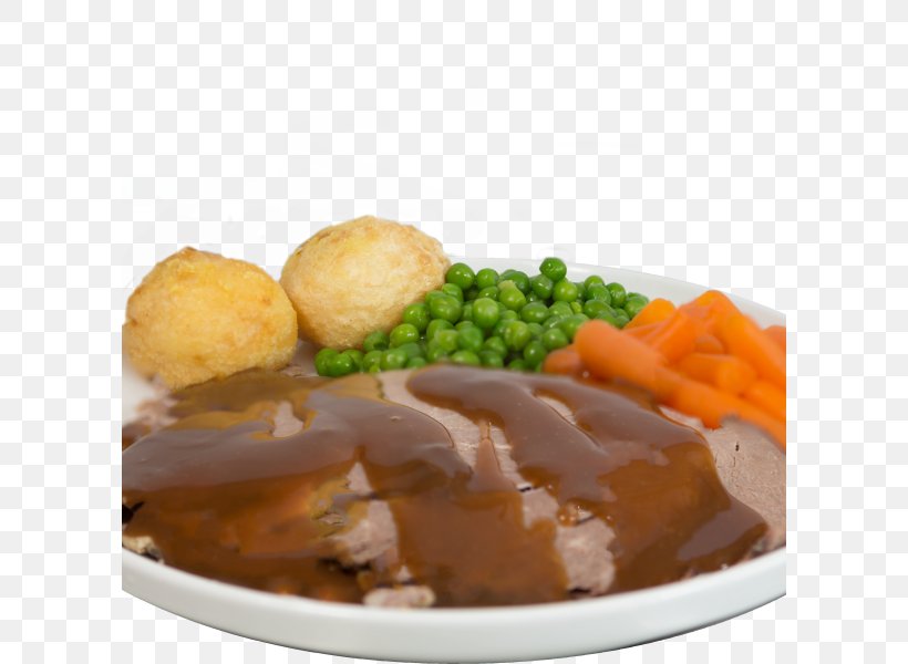 Sunday Roast Roast Beef Gravy Full Breakfast Vegetarian Cuisine, PNG, 600x600px, Sunday Roast, Beef, Brown Sauce, Dish, Fish Download Free