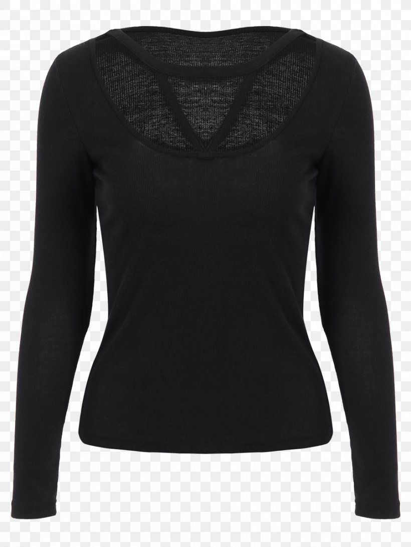 Sweater T-shirt Sleeve Clothing Top, PNG, 900x1197px, Sweater, Black, Clothing, Collar, Fashion Download Free