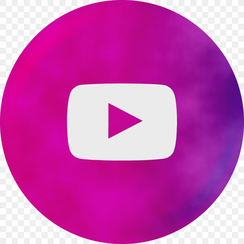Youtube Logo Icon Watercolor Paint Wet Ink, PNG, 3000x3000px, Youtube Logo Icon, Paint, Watercolor, Wet Ink Download Free