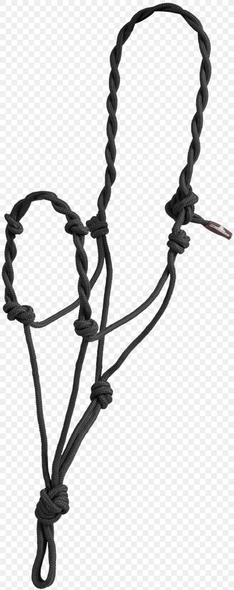 Horse Halter Rope Nylon Lead, PNG, 900x2272px, Horse, Alpaca Fiber, Black And White, Body Jewelry, Chain Download Free