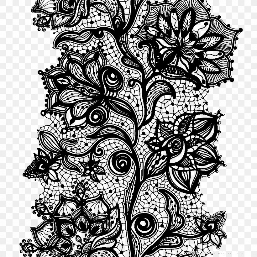 Lace Ribbon Trim Doily, PNG, 1000x1000px, Lace, Abstract, Abziehtattoo, Art, Artwork Download Free