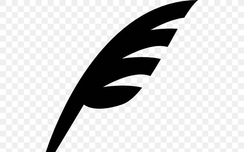 Quill Drawing, PNG, 512x512px, Quill, Black, Black And White, Drawing, Leaf Download Free