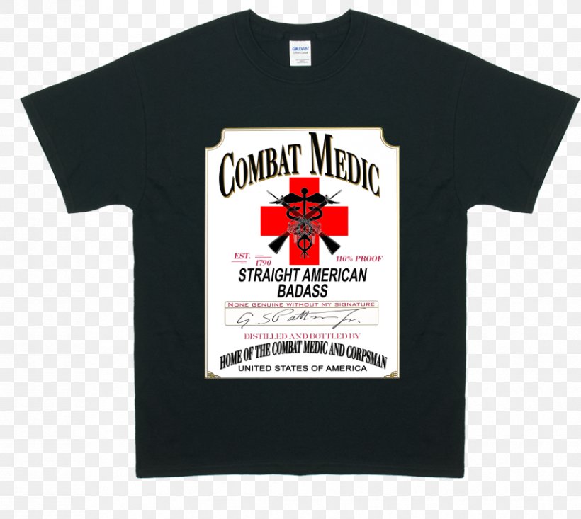 T-shirt Combat Medic Hospital Corpsman Flight Paramedic, PNG, 852x762px, Tshirt, Air Force, Army, Black, Brand Download Free