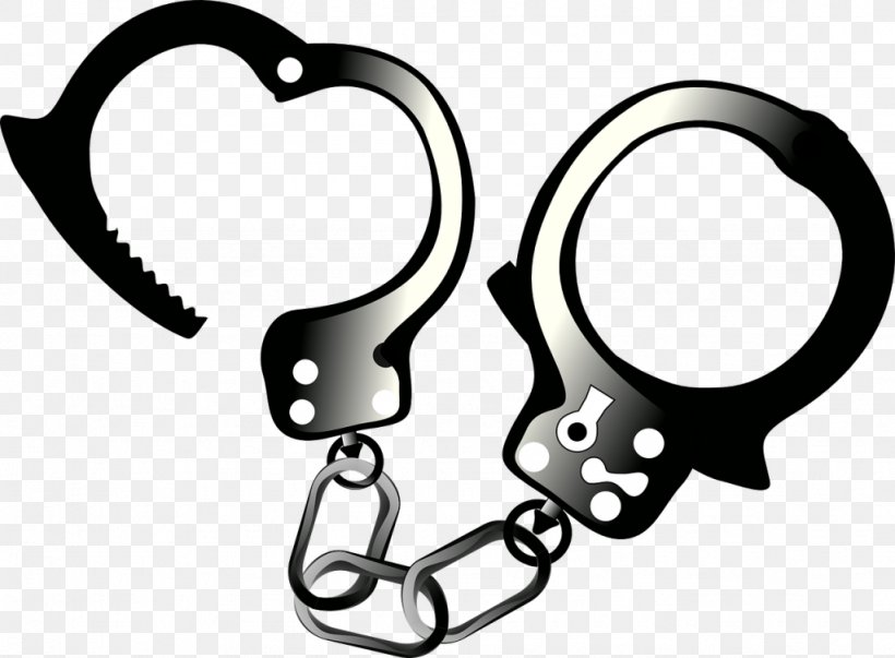 Handcuffs Police Officer Arrest Clip Art, PNG, 1024x754px, Handcuffs, Arrest, Auto Part, Black, Black And White Download Free