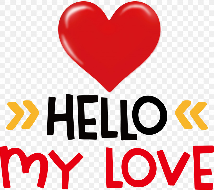 Hello My Love Valentines Day Quote, PNG, 3000x2661px, Hello My Love, Geometry, Line, Logo, M Download Free