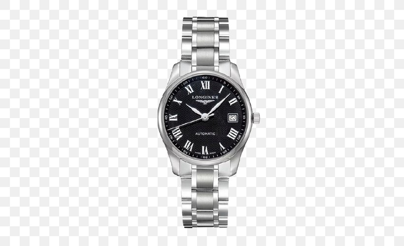 Longines Automatic Watch Diamond Chronograph, PNG, 500x500px, Longines, Automatic Quartz, Automatic Watch, Bracelet, Brand Download Free