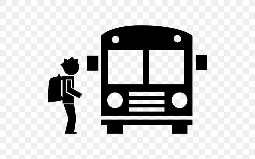 School Bus Student Transport, PNG, 512x512px, Bus, Area, Black And White, Doubledecker Bus, Education Download Free