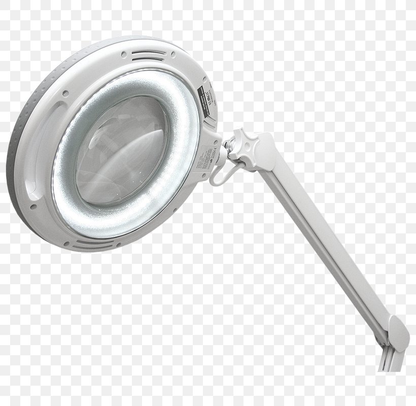 Light Fixture Magnifying Glass LED Lamp Electric Light, PNG, 800x800px, Light, Cosmetics, Dioptre, Electric Light, Fluorescent Lamp Download Free