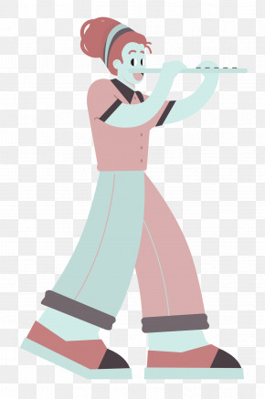 Playing The Flute Music PNG