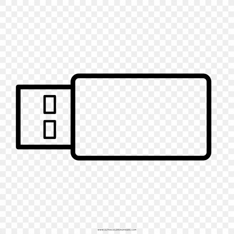 USB Flash Drives Drawing Computer Hardware Coloring Book, PNG, 1000x1000px, Usb, Area, Backup, Black, Coloring Book Download Free