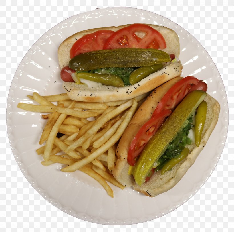 Chicago-style Hot Dog American Cuisine Vegetarian Cuisine Mediterranean Cuisine, PNG, 1500x1490px, Chicagostyle Hot Dog, American Cuisine, American Food, Chicago Style Hot Dog, Cuisine Download Free