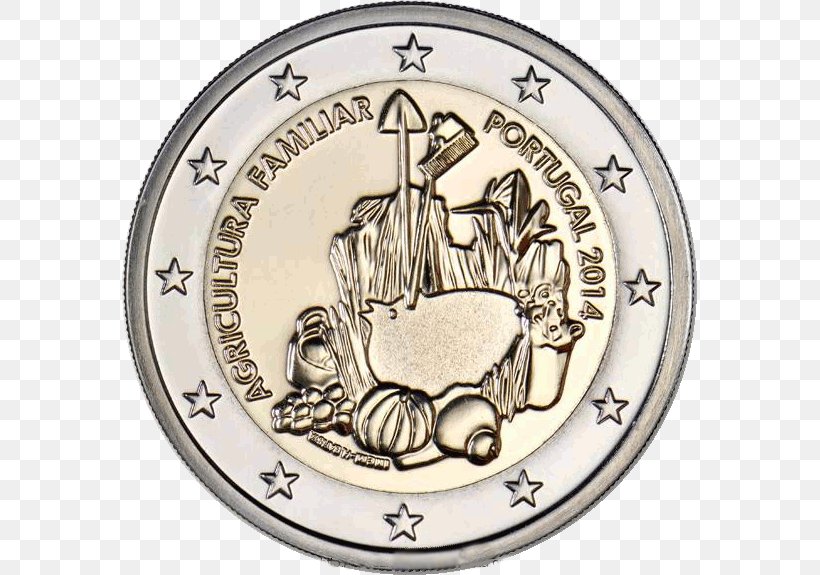 Portugal 2 Euro Commemorative Coins 2 Euro Coin Portuguese Euro Coins, PNG, 575x575px, 2 Euro Coin, 2 Euro Commemorative Coins, 5 Euro Note, 50 Euro Note, Portugal Download Free