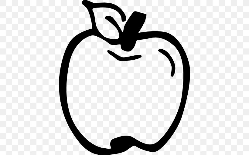 Apple Drawing Clip Art, PNG, 512x512px, Apple, Black And White, Cooking Apple, Drawing, Food Download Free