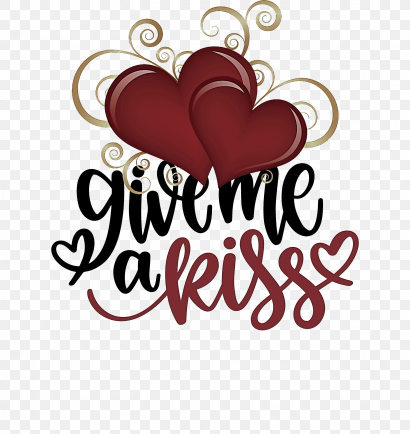 Give Me A Kiss Valentines Day Love, PNG, 2833x3000px, Valentines Day, Heart, Kiss, Logo, Love Download Free