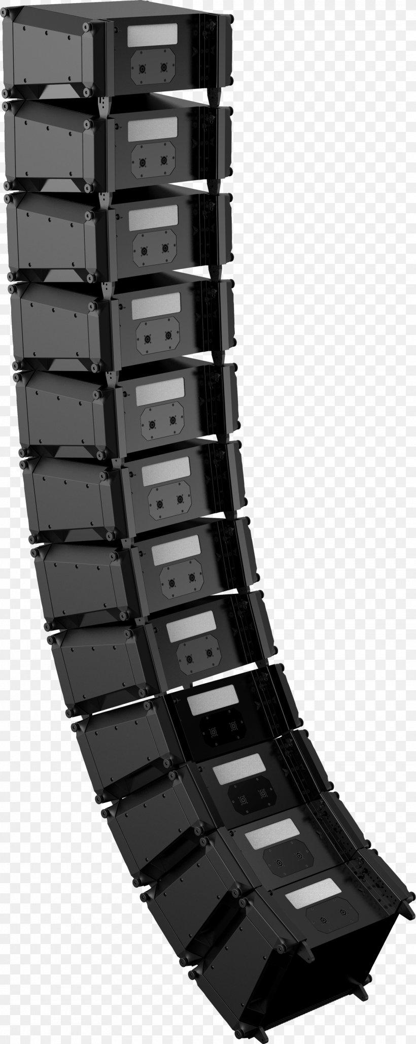 Line Array Loudspeaker Sound Electro-Voice System, PNG, 1920x4817px, Line Array, Bass, Black, Black And White, Concert Download Free