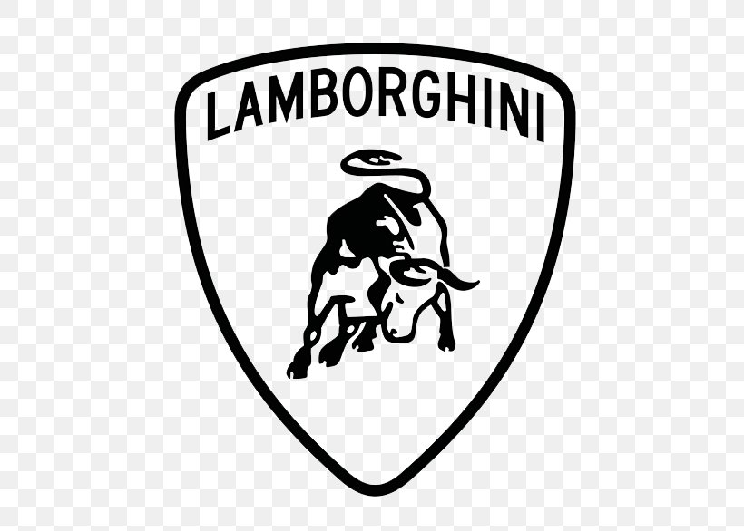 Lamborghini Aventador Car Decal Logo, PNG, 600x586px, Lamborghini, Area, Black, Black And White, Brand Download Free