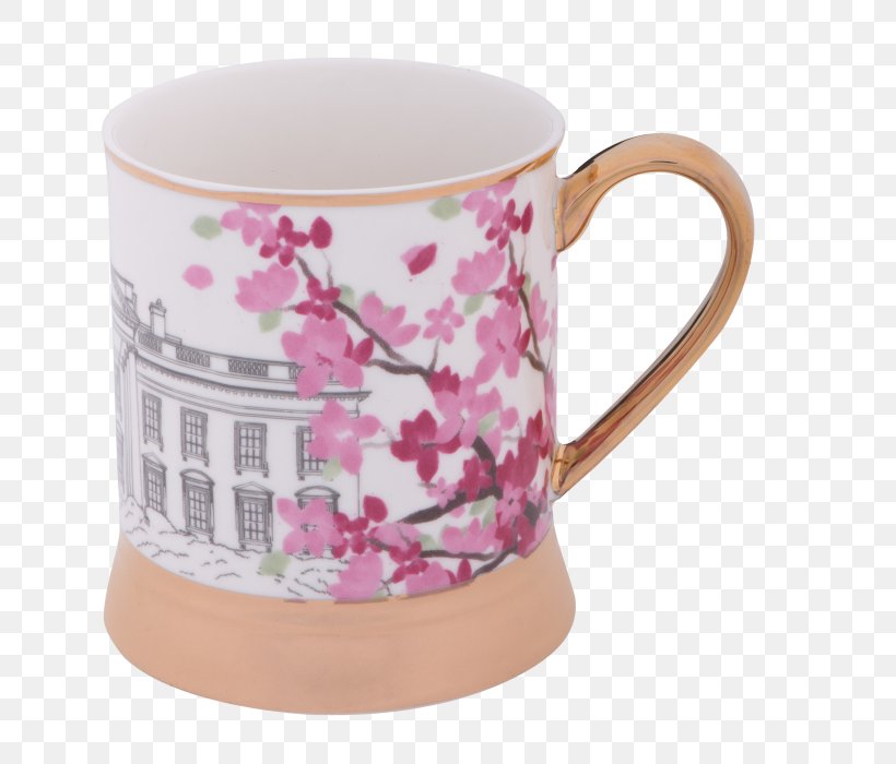 Coffee Cup White House Mug Cherry Blossom Tidal Basin, PNG, 700x700px, Coffee Cup, Blossom, Ceramic, Cherry, Cherry Blossom Download Free