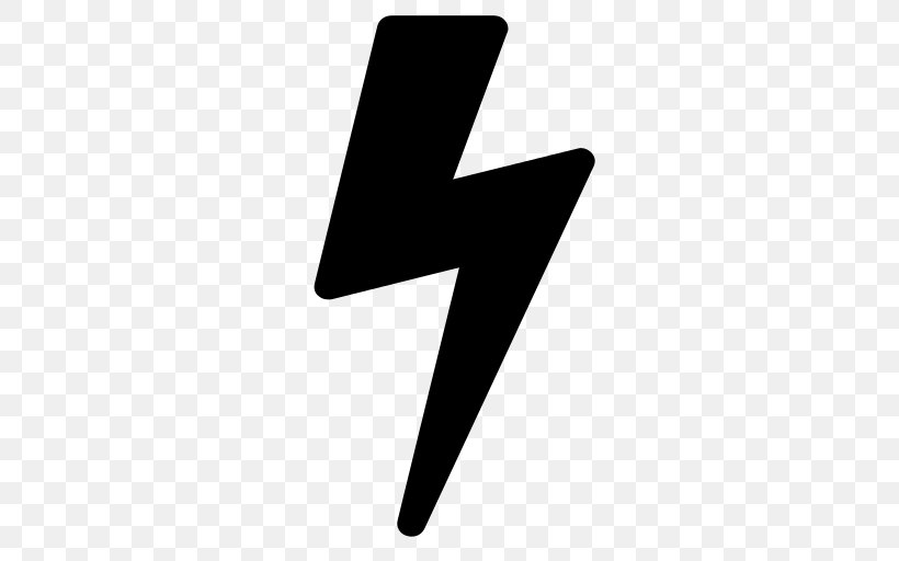 Symbol Thunder Lightning, PNG, 512x512px, Symbol, Black And White, Font Awesome, Lightning, Logo Download Free