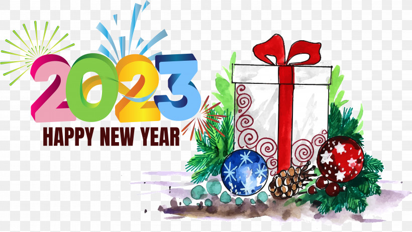 Happy New Year, PNG, 6004x3385px, 2023 Happy New Year, 2023 New Year, Happy New Year Download Free